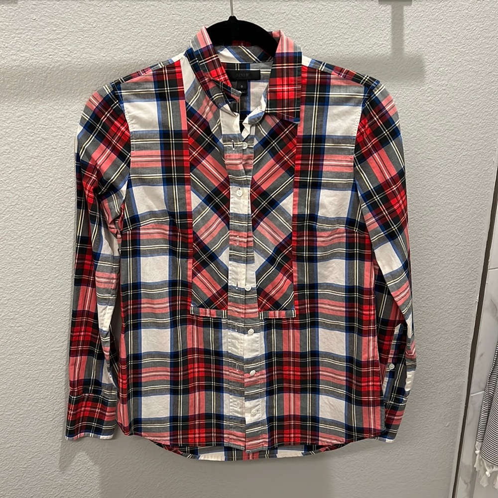 J.Crew button down Stewart tartan plaid